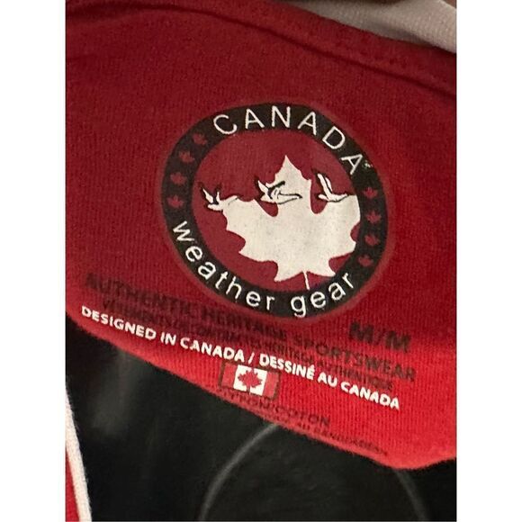 Great Condition Canada Weather Gear graphic Crew Neck Sweatshirt - Red long slee - Picture 6 of 7